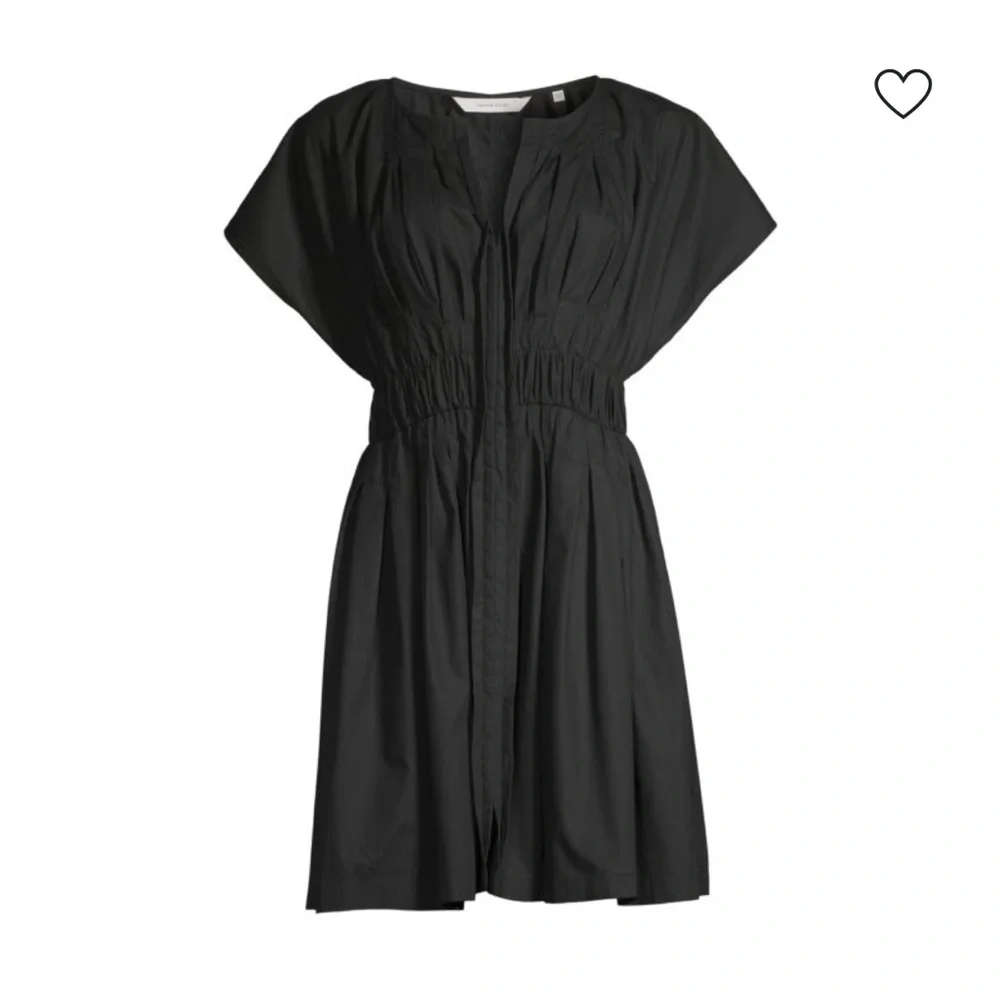 Rebecca Taylor Black Short Sleeve Smock Dress - Picture 5 of 10
